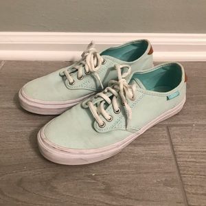 Turquoise Vans in the style Authentic